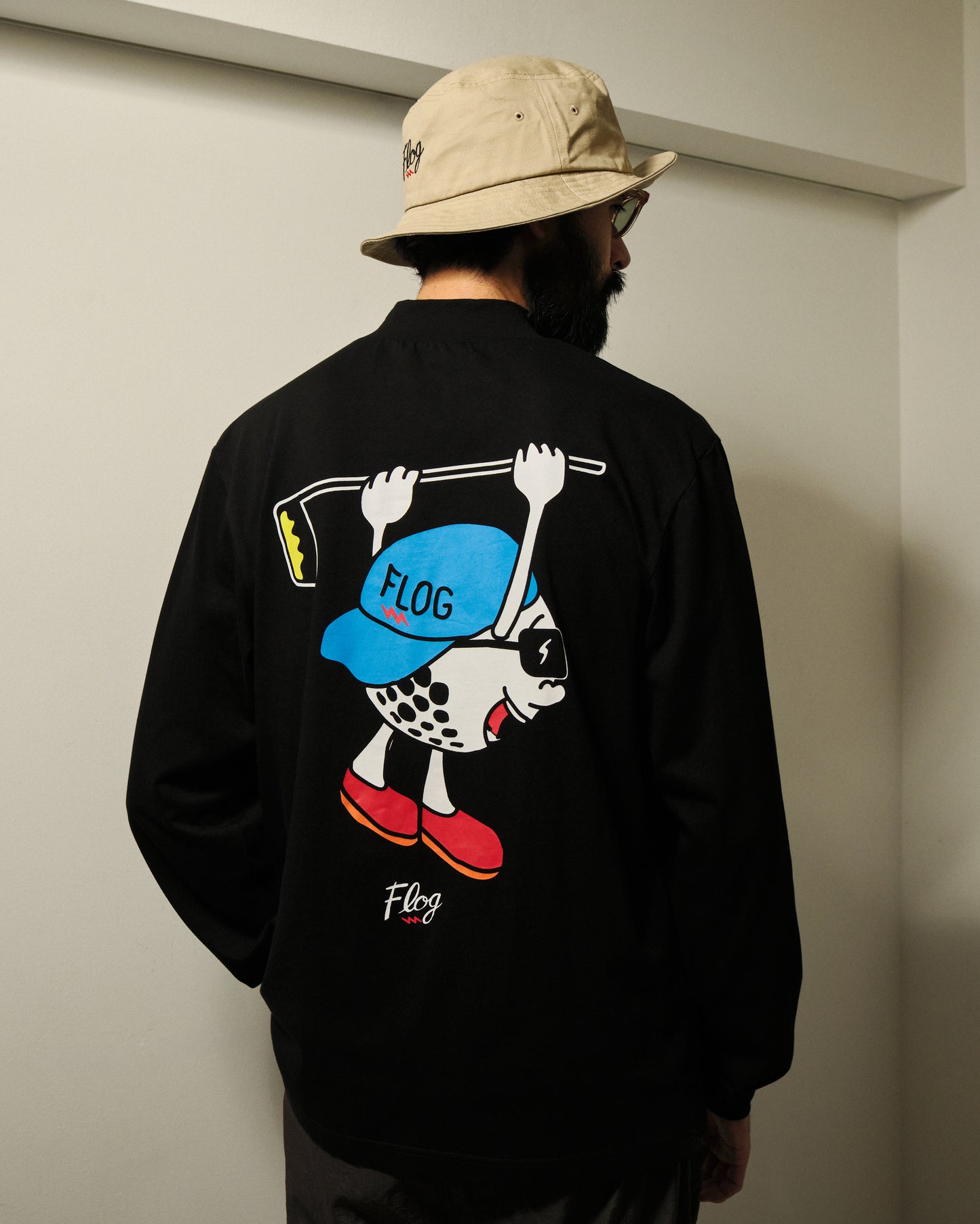 ELECTRIC GOLF×FLOG GOLF CLUB Original mock neck