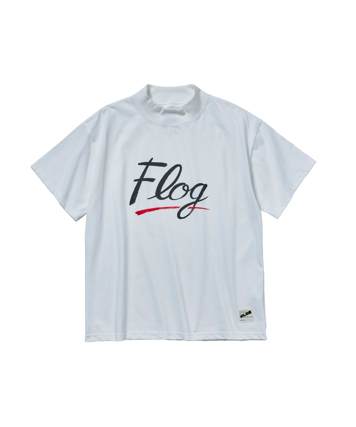 Hand painted mock neck shirt