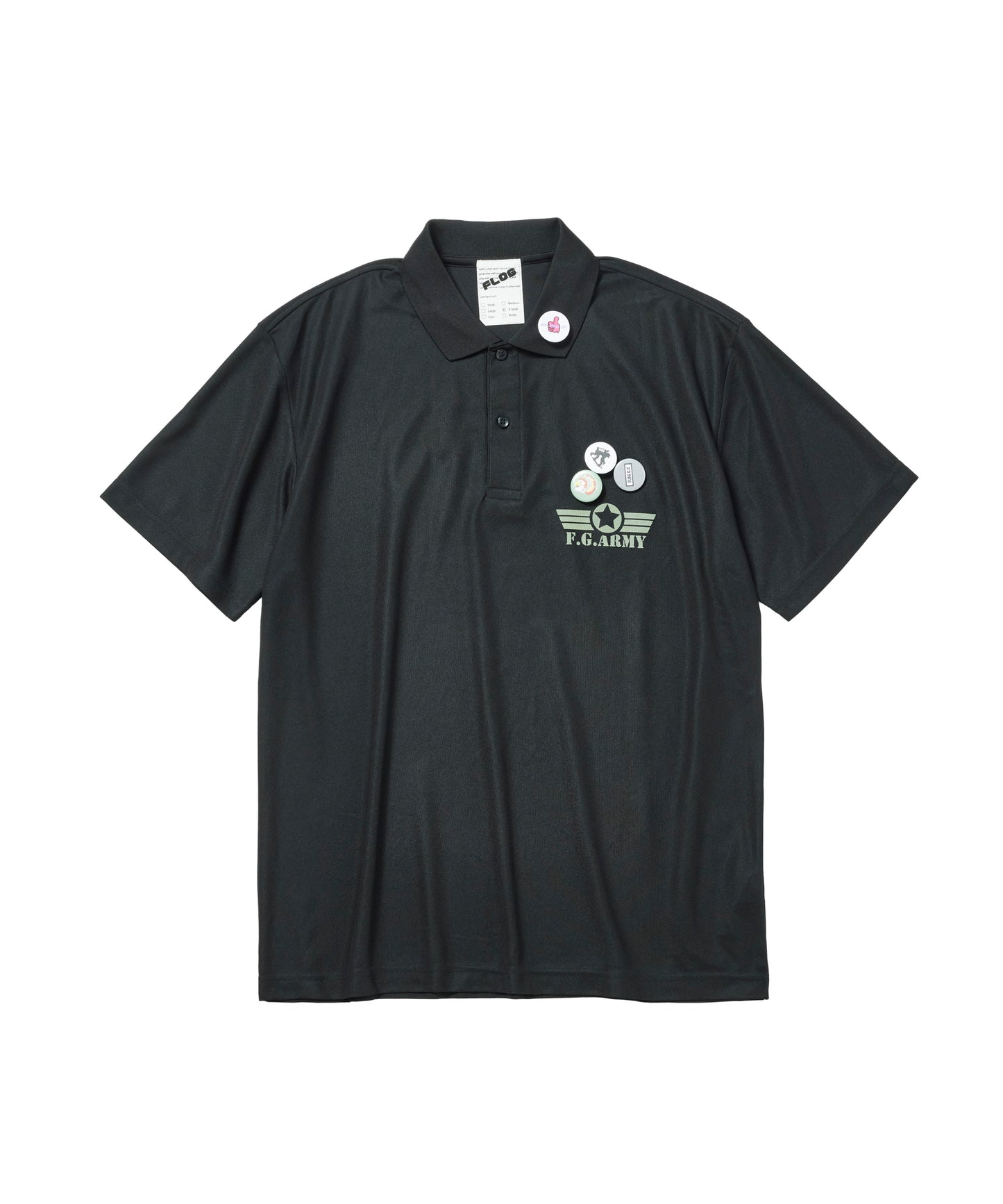 Hand painted ARMY polo shirts