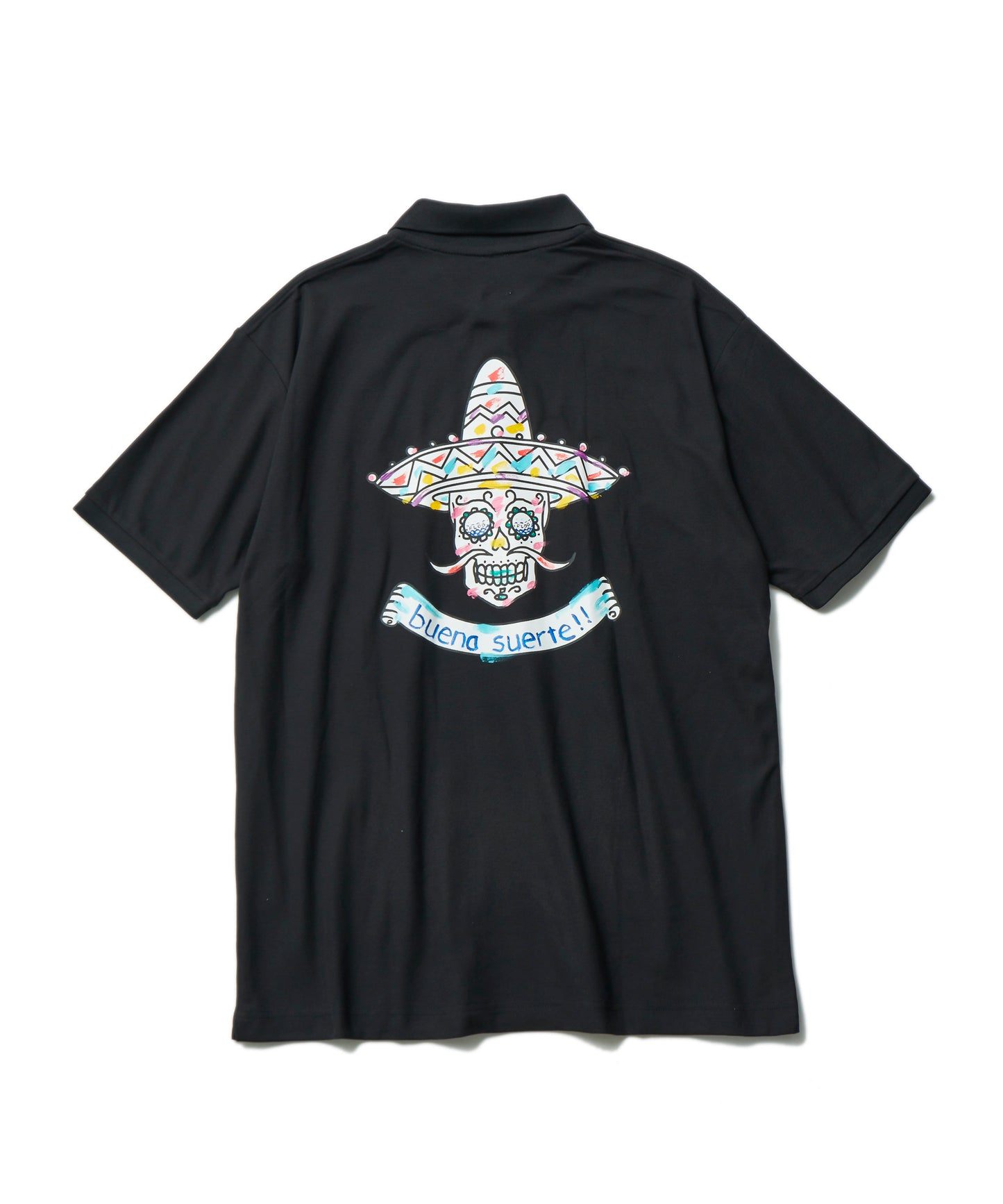 Hand painted Mexican skull POLO