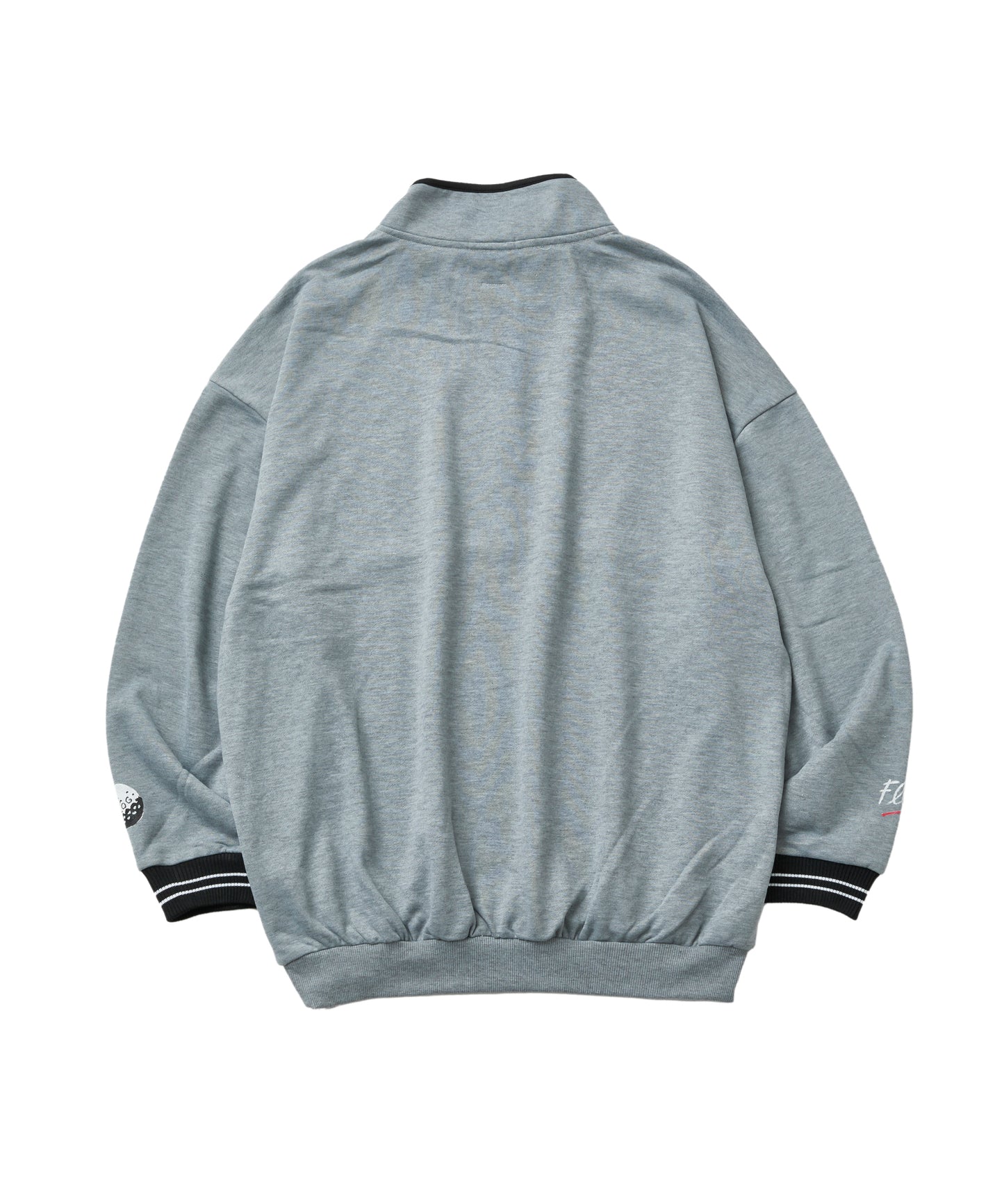 half zip loose fit sweatshirt