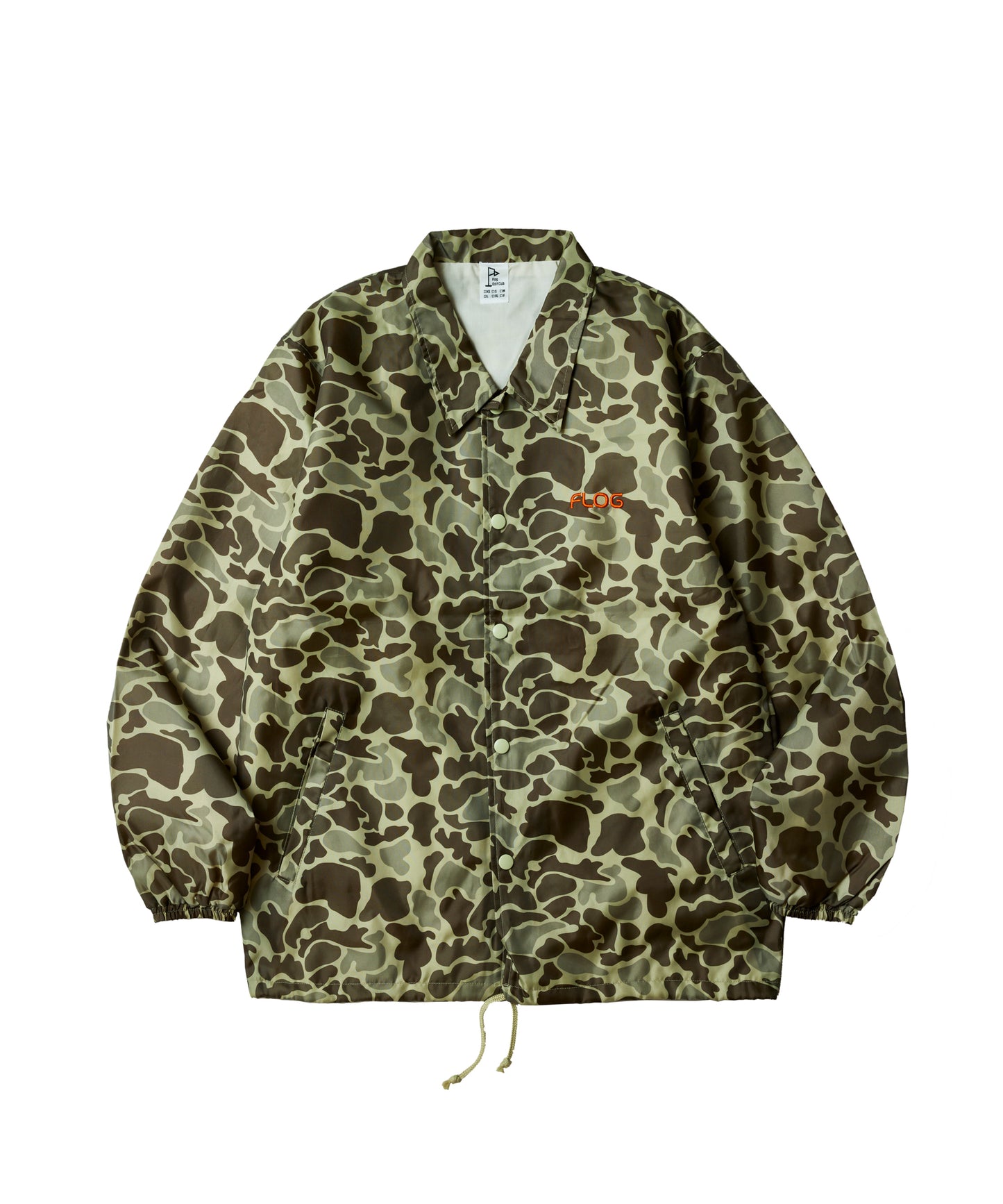 Hand painted camo coach jacket