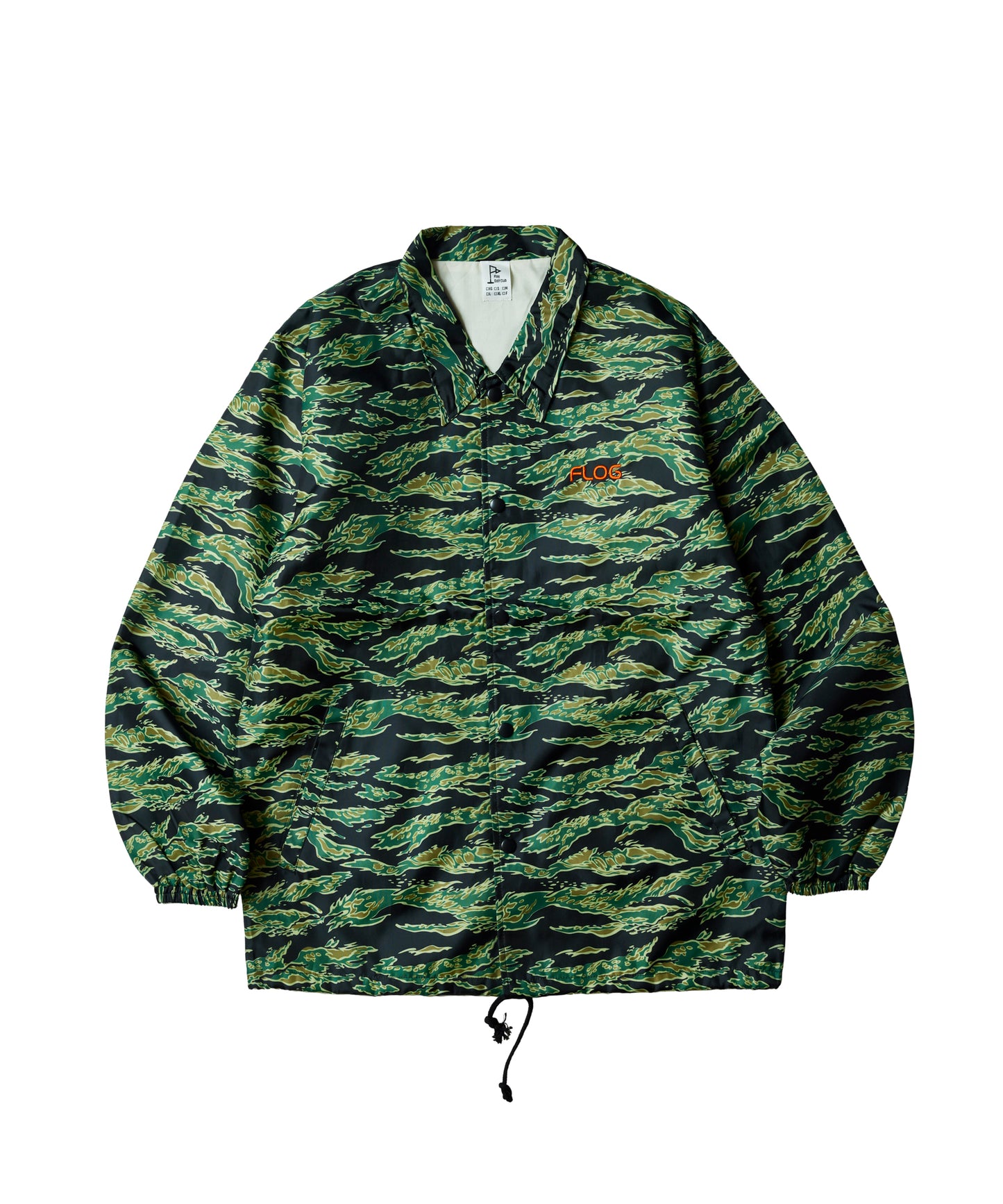 Hand painted camo coach jacket