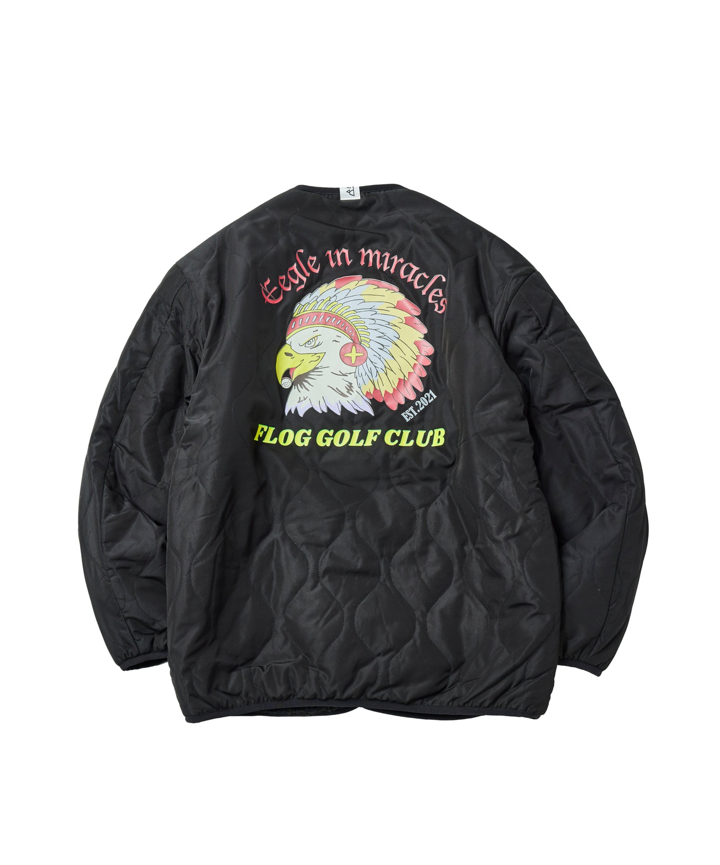 Reversible collarless jacket