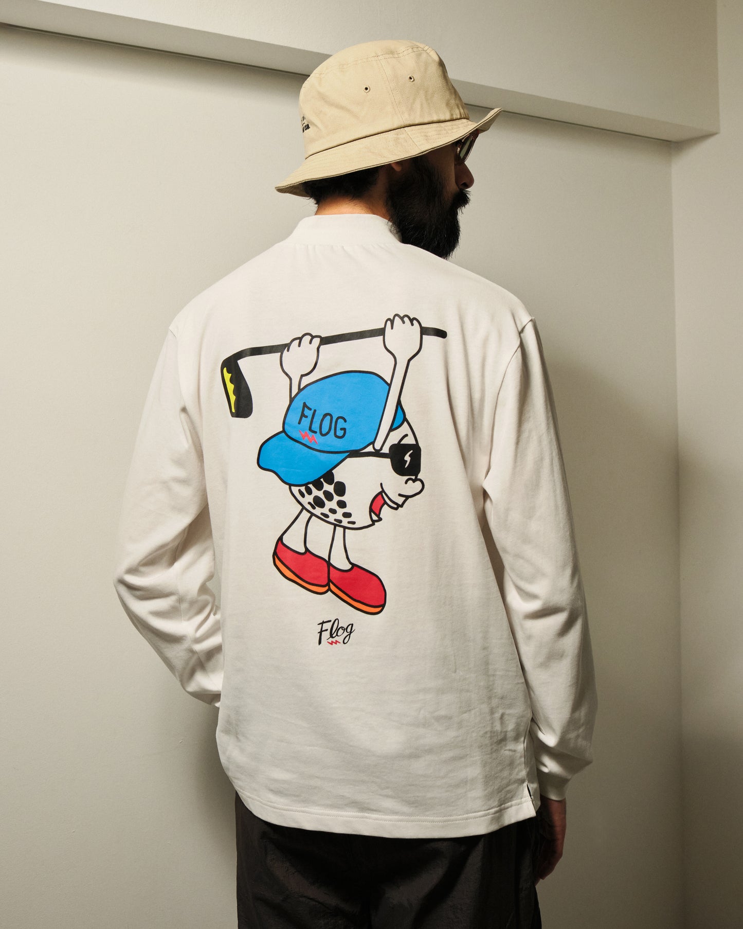 ELECTRIC GOLF×FLOG GOLF CLUB Original mock neck