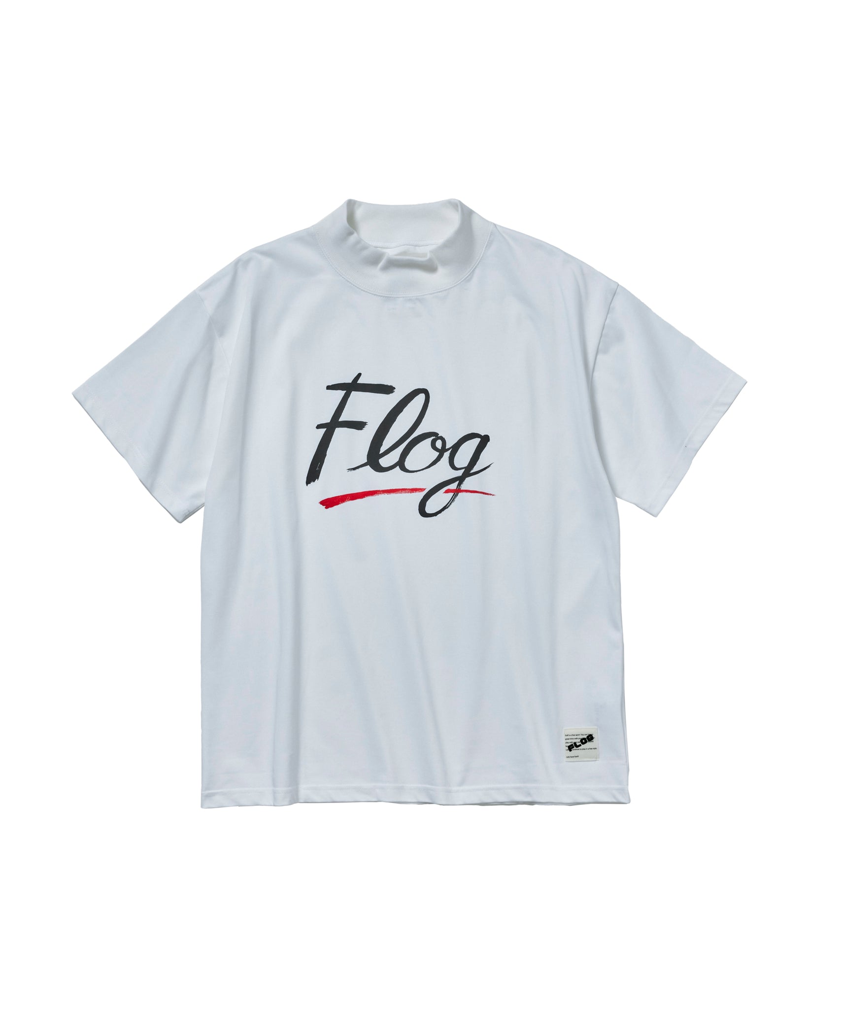 Hand painted mock neck shirt – FLOG_GOLF_CLUB