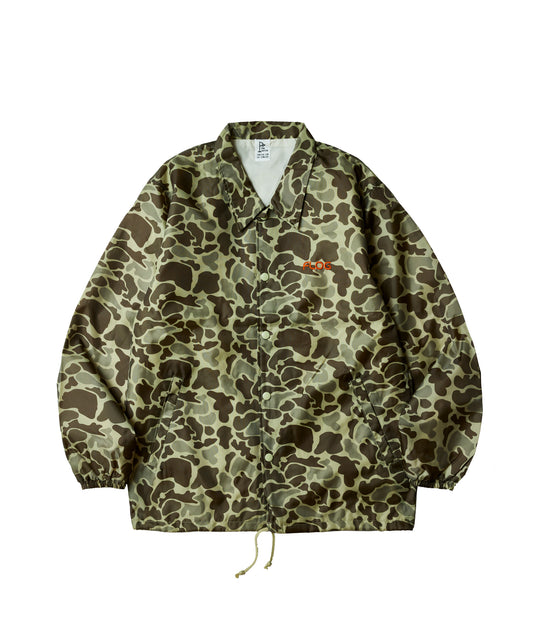 Hand painted camo coach jacket