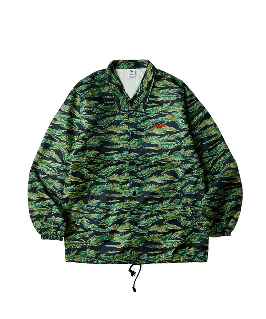 Hand painted camo coach jacket