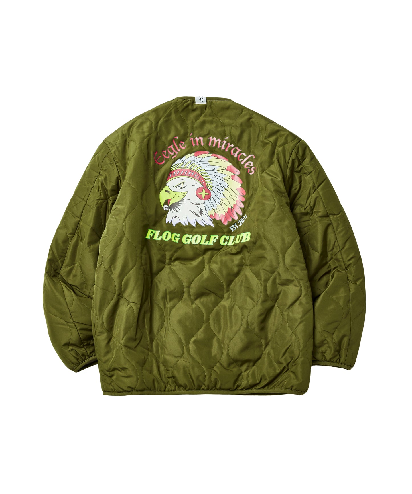 Reversible collarless jacket