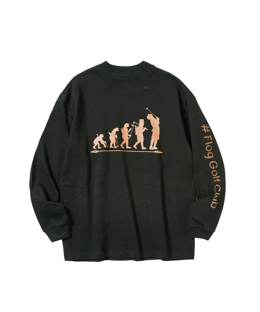 『Theory of evolution』mock neck shirt
